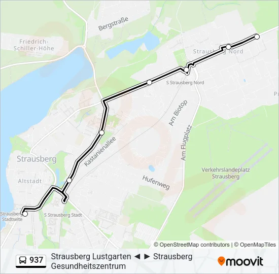 937 Bus Line Map
