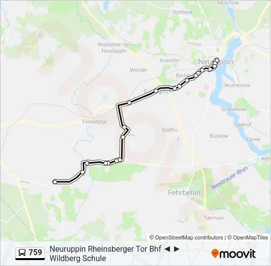 759 Bus Line Map