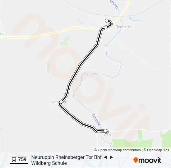 759 Bus Line Map
