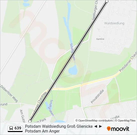 639 Bus Line Map