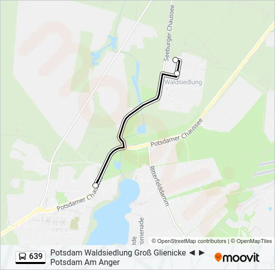 639 Bus Line Map