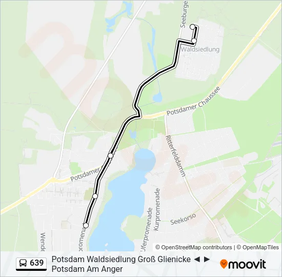 639 Bus Line Map