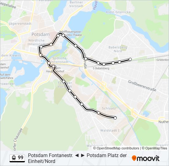 99 light rail Line Map