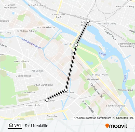 S41 Bus Line Map