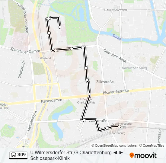 309 Bus Line Map