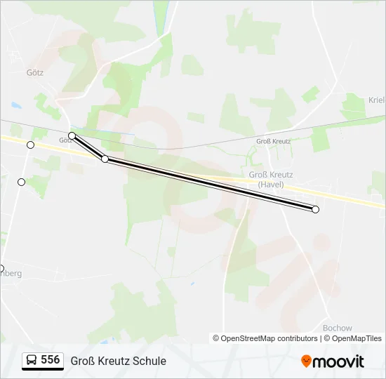 556 Bus Line Map