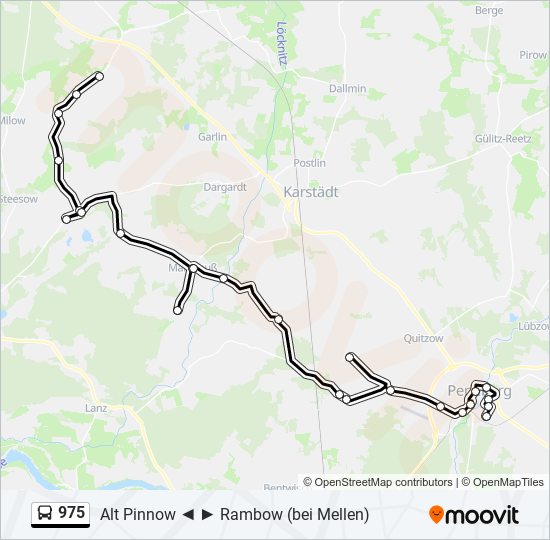 975 bus Line Map