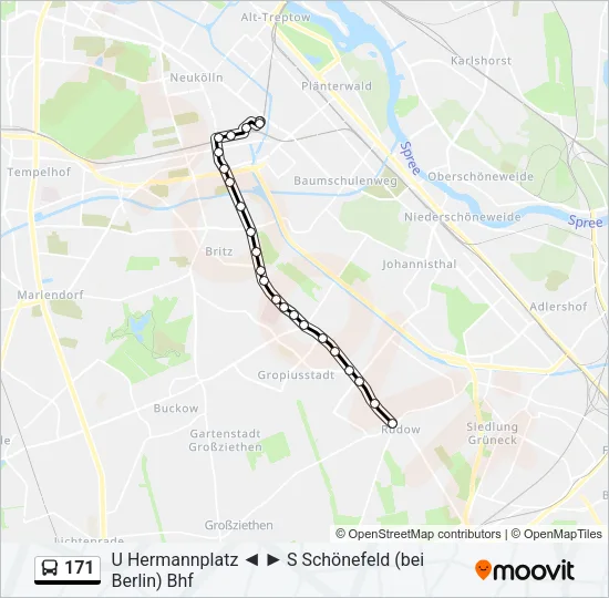 171 Bus Line Map