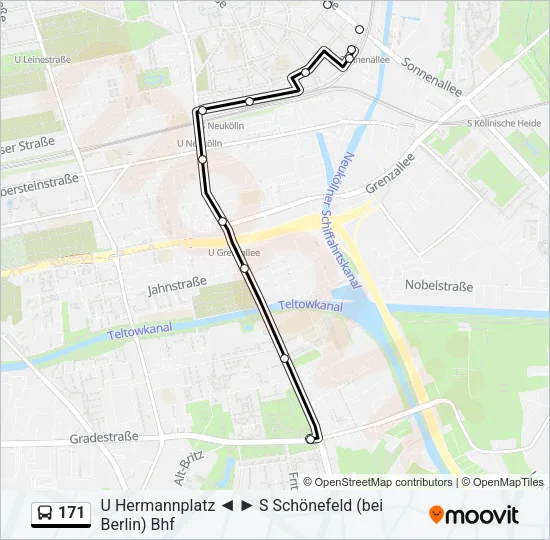 171 Bus Line Map