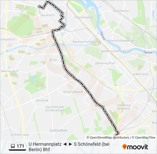 171 Bus Line Map