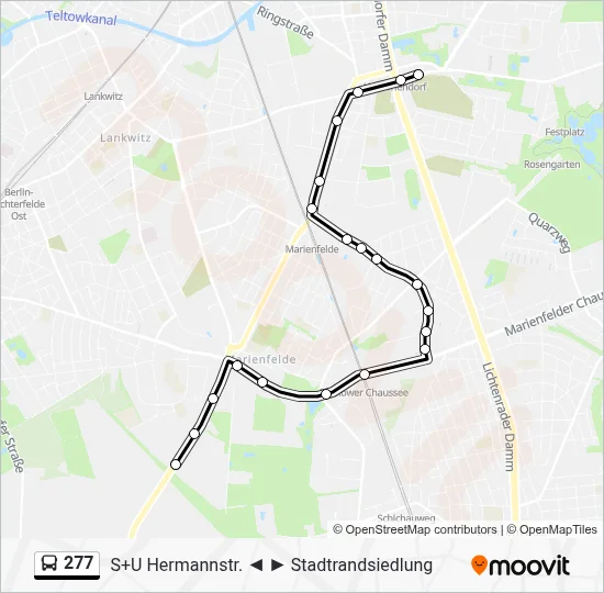 277 Bus Line Map