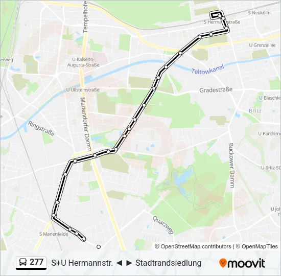 277 Bus Line Map
