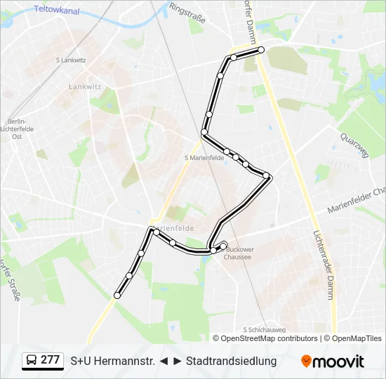 277 Bus Line Map
