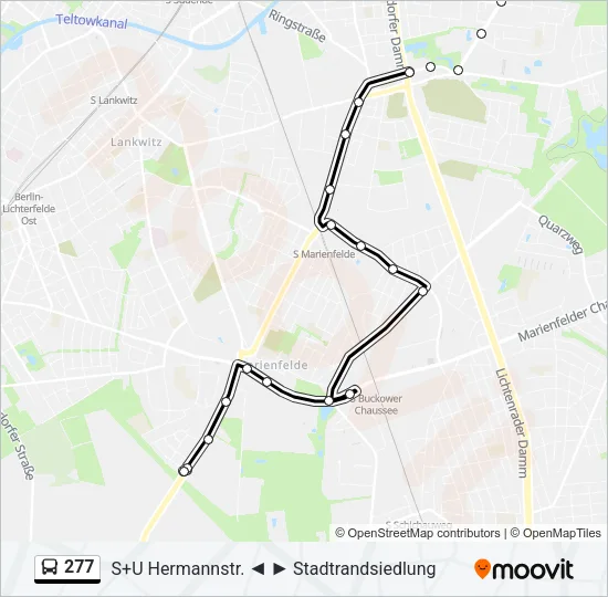 277 Bus Line Map