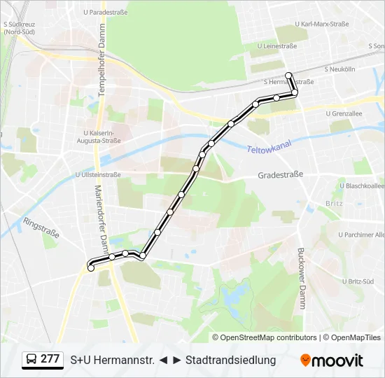 277 Bus Line Map