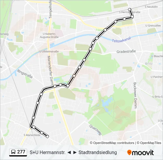 277 Bus Line Map