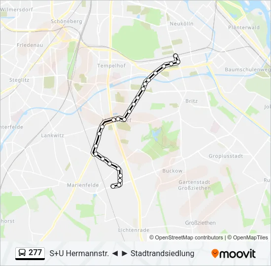 277 Bus Line Map