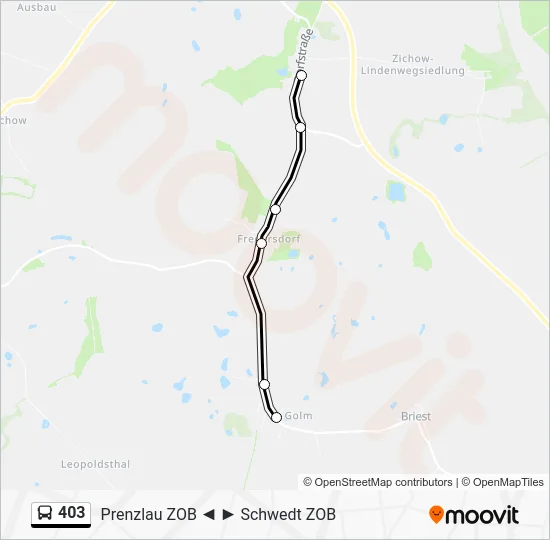 Автобус 403: карта маршрута