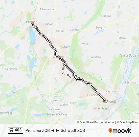 403 Bus Line Map