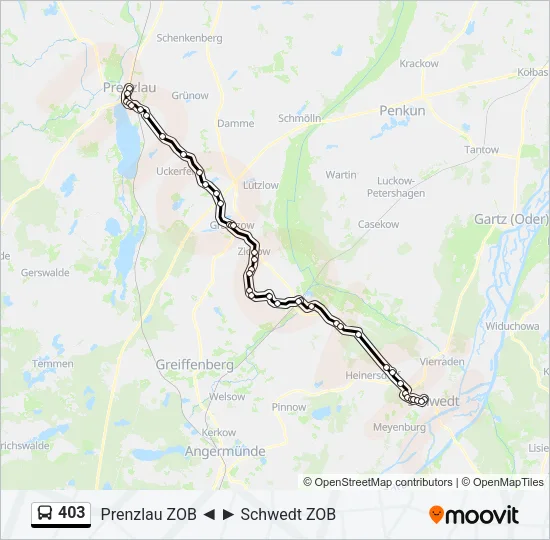403 Bus Line Map