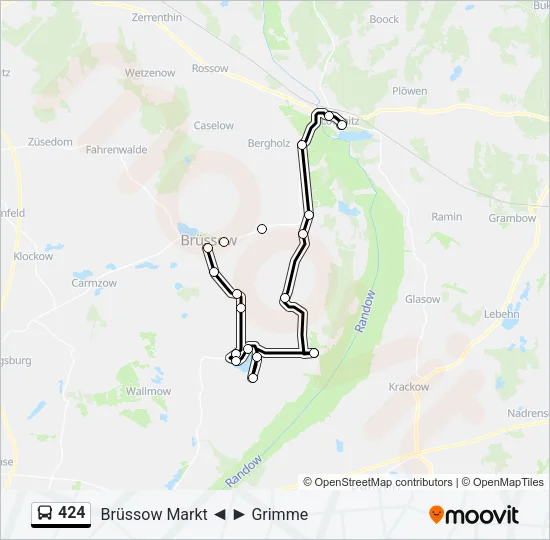 424 Bus Line Map
