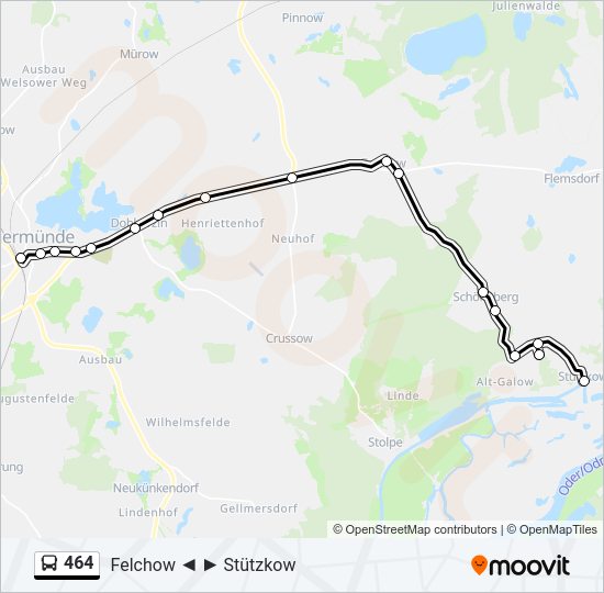 464 bus Line Map