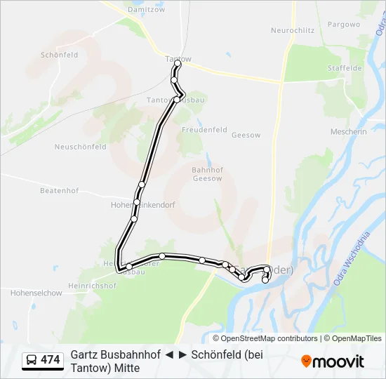 474 Bus Line Map