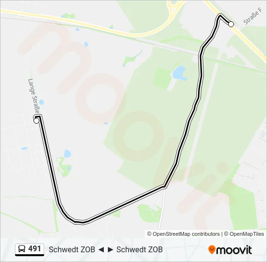 491 Bus Line Map