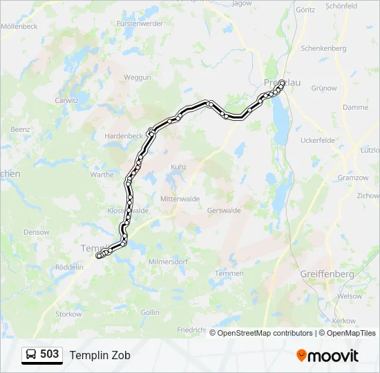 503 Bus Line Map