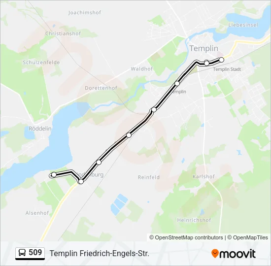 509 Bus Line Map