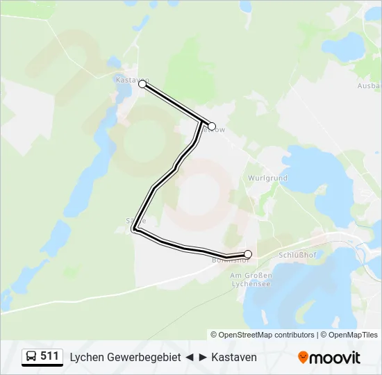 511 Bus Line Map