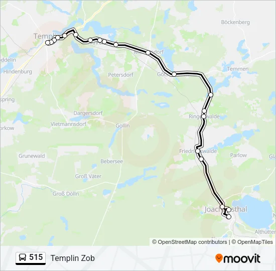 515 Bus Line Map