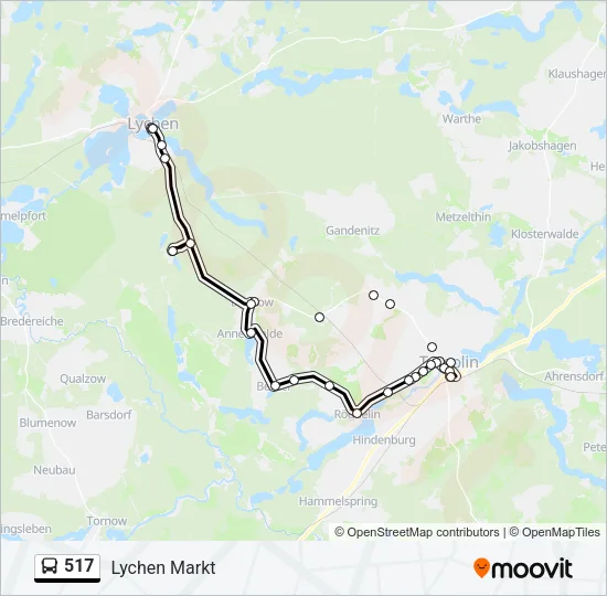 517 Bus Line Map