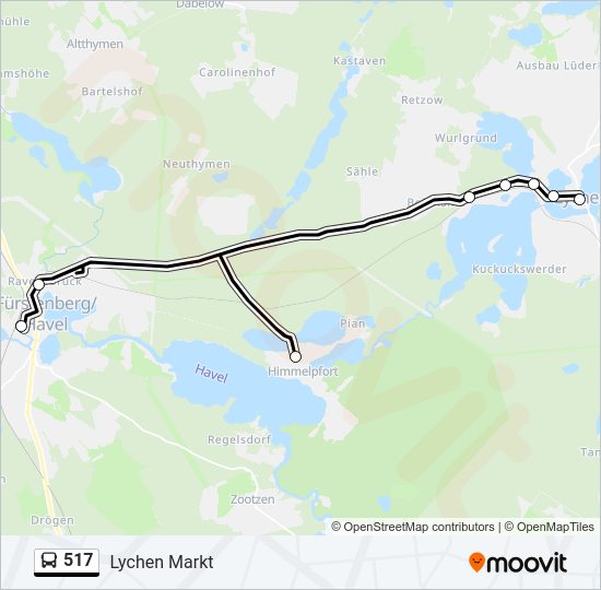 517 bus Line Map