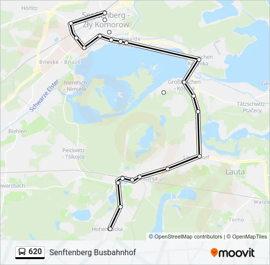 620 Bus Line Map
