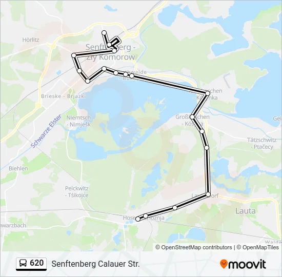 620 Bus Line Map