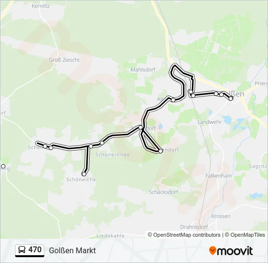 470 Bus Line Map