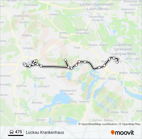 475 Bus Line Map