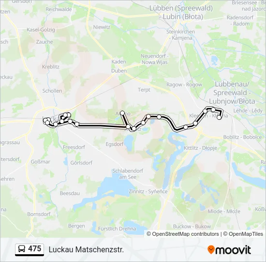 475 Bus Line Map