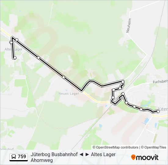759 Bus Line Map