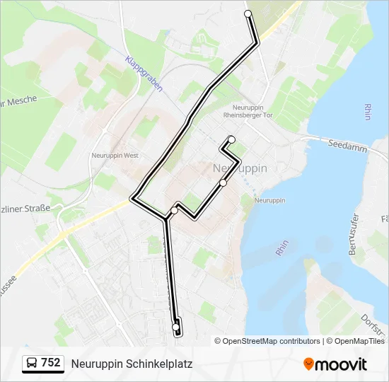 752 Bus Line Map