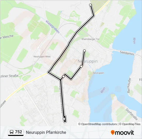 752 Bus Line Map