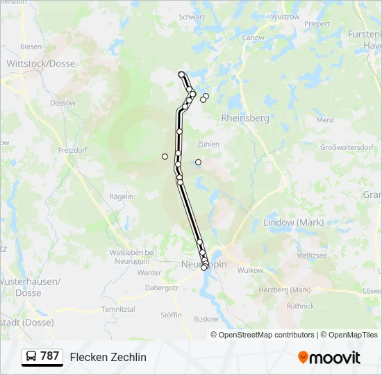 787 Bus Line Map