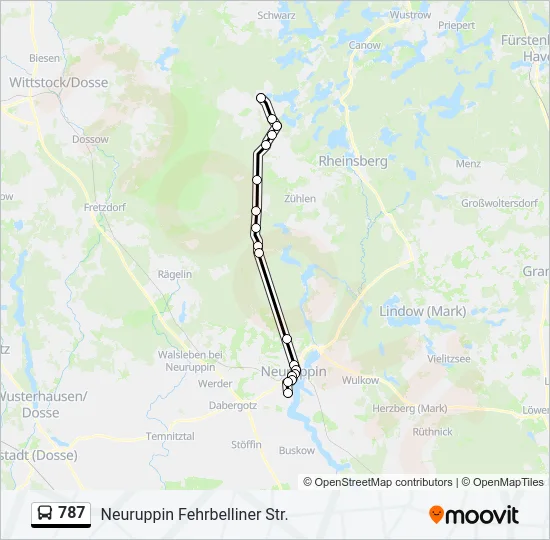 787 Bus Line Map