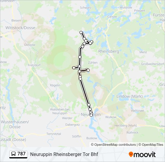 787 bus Line Map