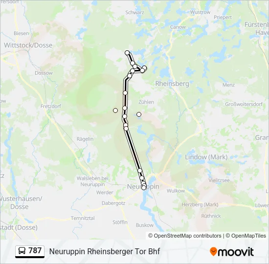787 Bus Line Map
