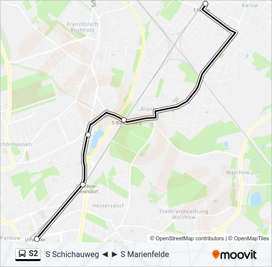 S2 Bus Line Map