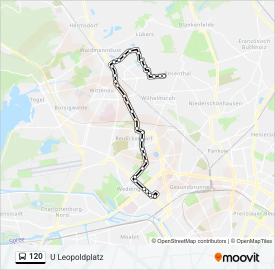 120 Bus Line Map