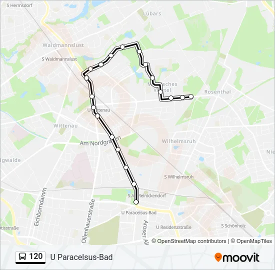 120 Bus Line Map