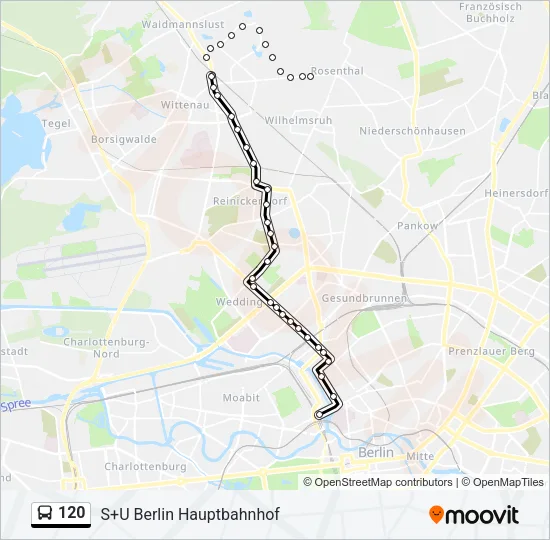 120 Bus Line Map